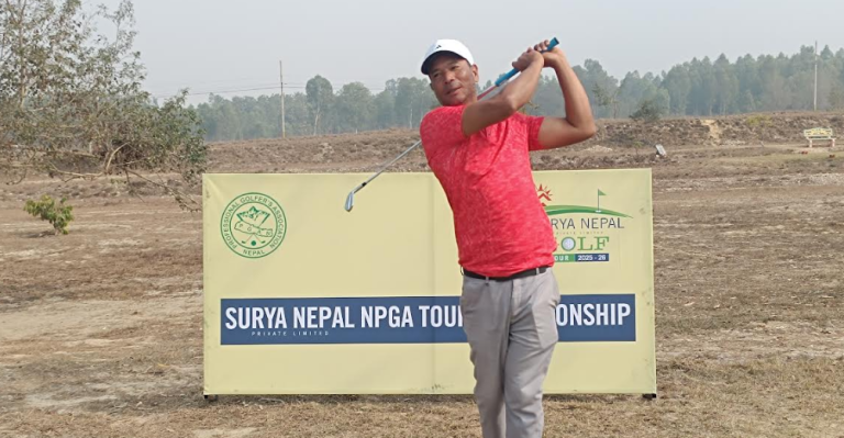 सूर्य नेपाल एनपीजीए टुर च्याम्पियनसिपमा भुवनलाई फराकिलो अग्रता