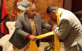 कुलमानलाई बिदाइ गर्दै प्रधानमन्त्रीले भनिन्- तपाईंलाई देशले सम्झनेछ