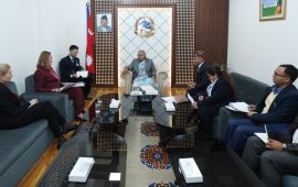 नर्वेली राजदूसँग प्रधानमन्त्रीको शिष्टाचार भेट