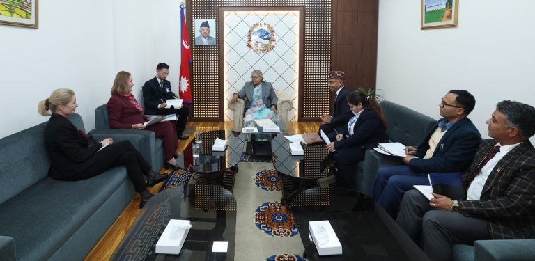 नर्वेली राजदूसँग प्रधानमन्त्रीको शिष्टाचार भेट