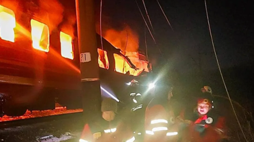 युक्रेनमा यात्रुवाहक रेलमाथि रूसको ड्रोन आक्रमण, ३ जनाको मृत्यु