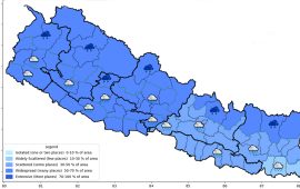 पश्चिम नेपालमा वर्षा र हिमपात, काठमाडौंमा पनि पानी पर्ने
