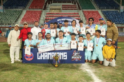 दोस्रो राष्ट्रिय हक्की प्रतियोगिता : पुरुषतर्फको उपाधि सुदूरपश्चिमलाई