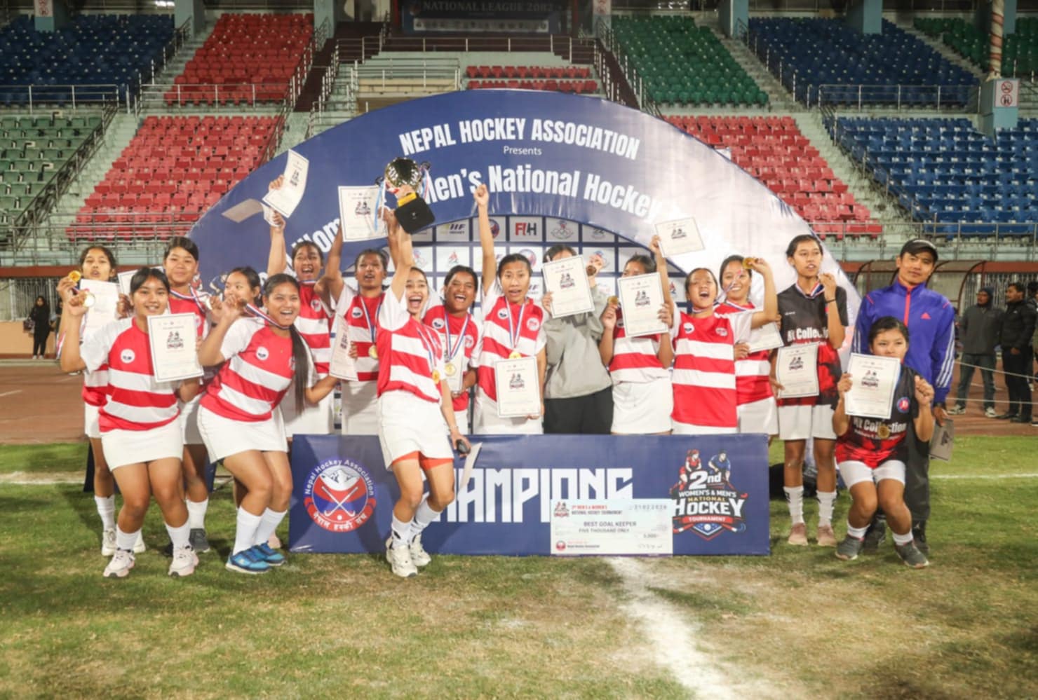 राष्ट्रिय हक्की प्रतियोगिता : महिलातर्फ गण्डकी प्रदेशलाई उपाधि