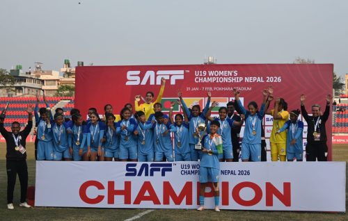 बंगलादेशलाई हराउँदै भारतले जित्यो साफ यू–१९ महिला च्याम्पियनसिपको उपाधि