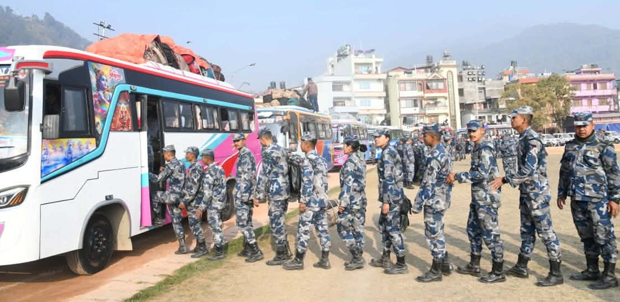 निर्वाचन सुरक्षा : सशस्त्र हेडक्वार्टरबाट १६ सय जनशक्ति जिल्ला खटाइयो