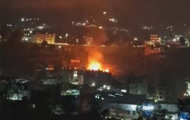 चुनीखेलमा लागेको आगो ३ घण्टापछि नियन्त्रणमा, ७ जनाको उद्धार