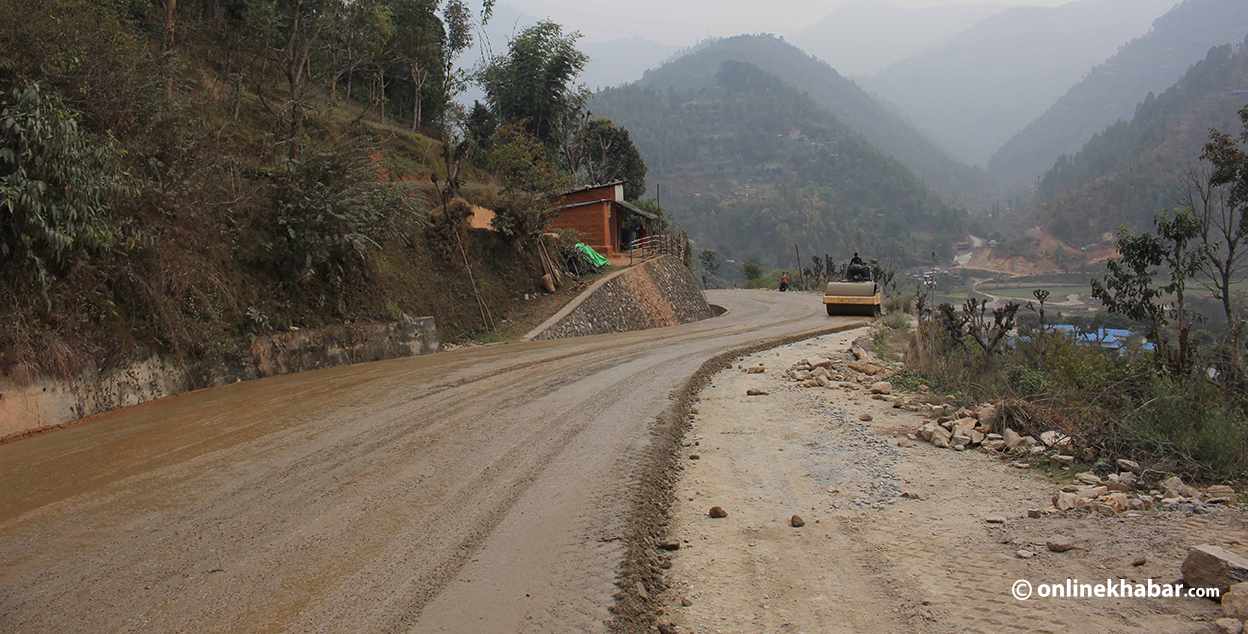 गुल्मीको छल्दी–इस्मा सडक कालोपत्रे तयारी