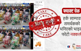 चुनावी माहोलमा एआईको प्रयोग, हर्क साम्पाङ समर्थकको भनिएको भाइरल फोटो नक्कली