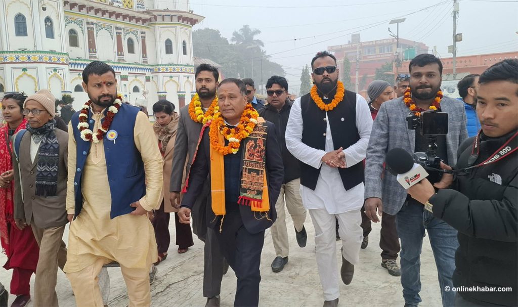 मधेश यात्रामा कुलमान घिसिङ