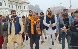 मधेश यात्रामा कुलमान घिसिङ