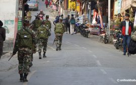 धनकुटामा निर्वाचन लक्षित नेपाली सेनाको गस्ति