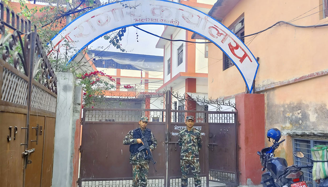 सर्लाही जिल्ला कारागारको सुरक्षा जिम्मा सेनालाई