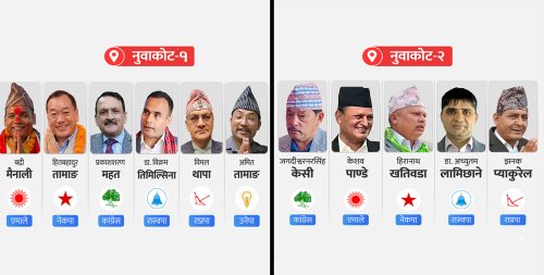 नुवाकोटको चुनावी परिदृश्य : हेभिवेटले छाडेको मैदानमा घटेको छैन रौनक