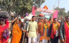 मटिहानी आइपुग्यो परिक्रमाको लस्कर