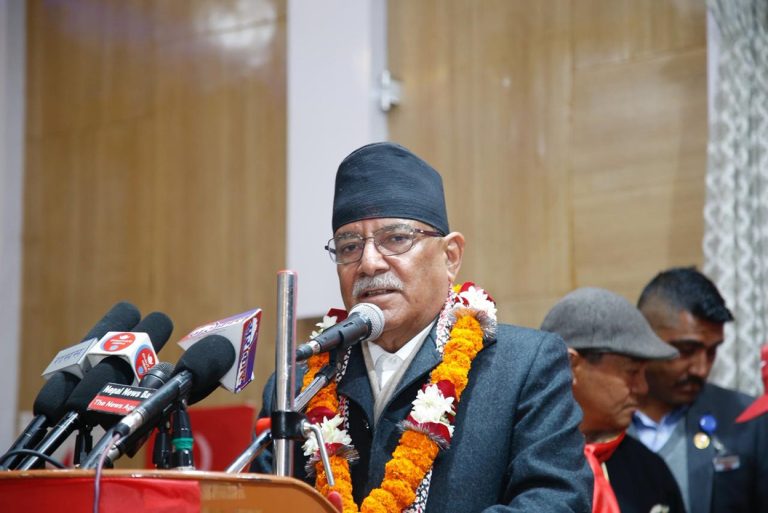 प्रचण्ड भन्छन्– नेपालमा भूराजनीतिक चलखेल भइरहेको छ