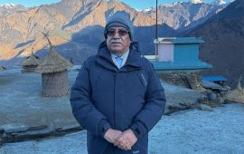 रुकुमपूर्वबाट चीनको सीमासम्म पिच सडक बनाउने सपना छ : प्रचण्ड