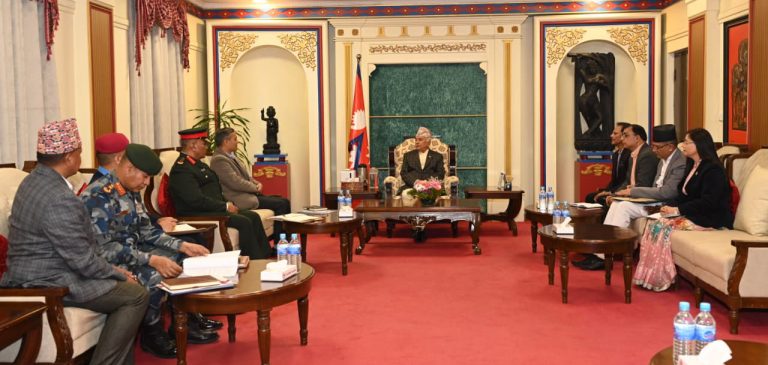 चारवटै सुरक्षा निकायलाई राष्ट्रपतिको निर्देशन- निर्वाचन सुरक्षा कमजोर नहोस्