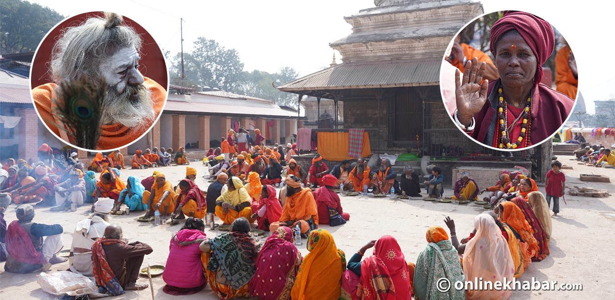 पशुपतिनाथ क्षेत्रमा साधुसन्तको चहल-पहल (तस्वीरहरू)