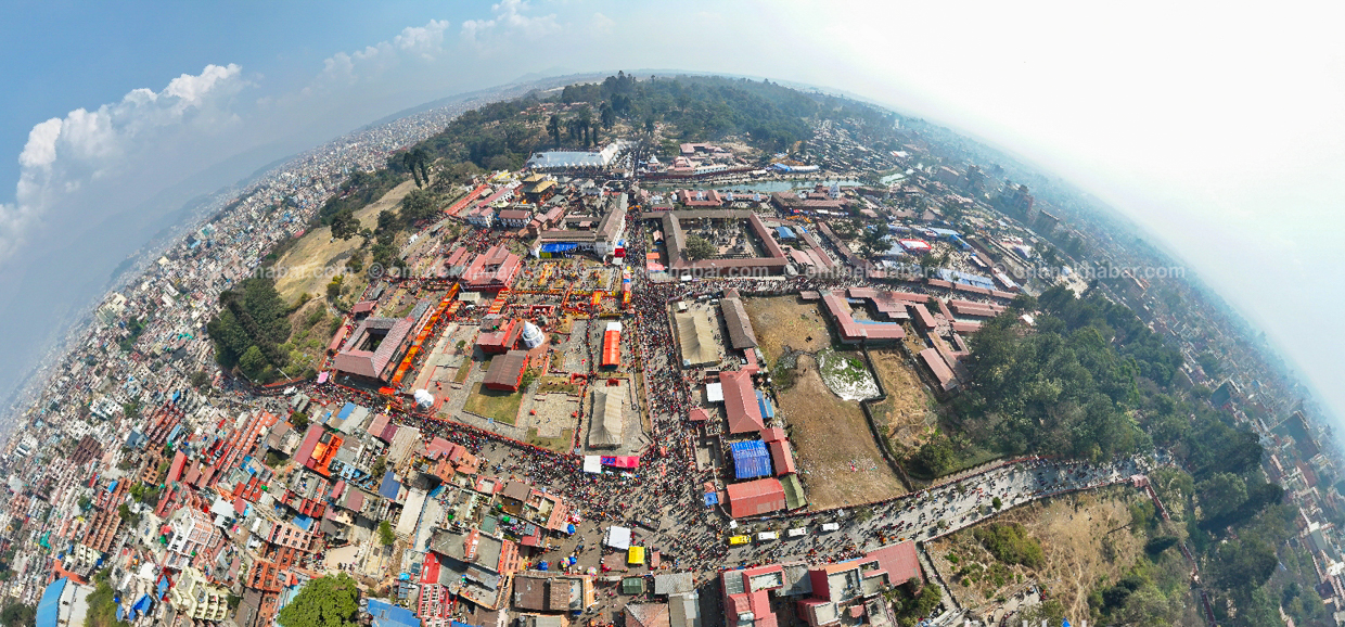 यस्तो देखियो शिवरात्रीमा पशुपति (ड्रोन भ्यू)