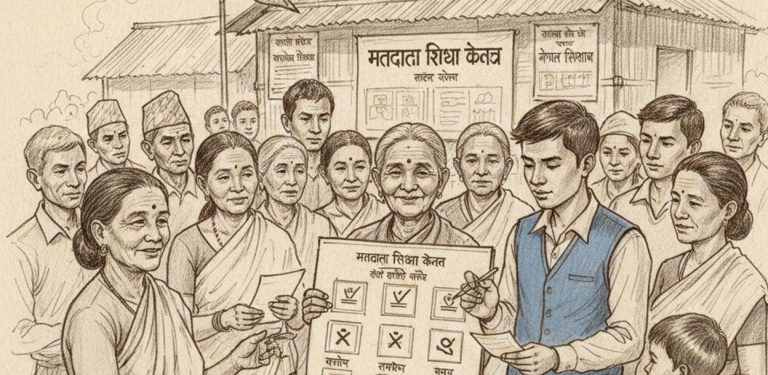 मतदाता शिक्षा : झापामा १३१ जना स्वयंसेवक परिचालन