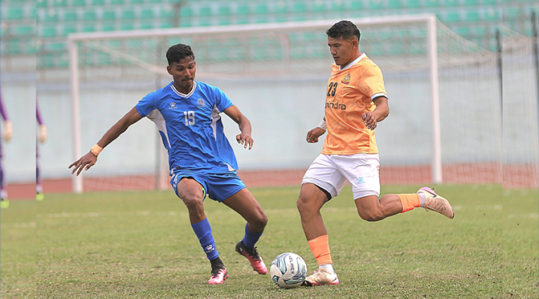 राष्ट्रिय लिग : विभागीय डर्बीमा एपीएफ र पुलिसको बराबरी