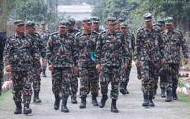 पूर्वी र मध्य पृतना पुगेर प्रधानसेनापतिले भने- निर्वाचन सुरक्षामा विशेष ध्यान दिनुस्