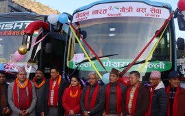 म्याग्दीको बेनीदेखि दिल्लीसम्म बस सेवा सुरु   