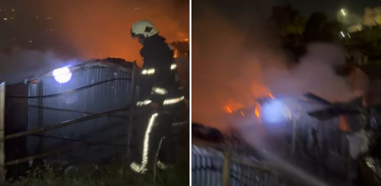 चुनीखेल नयाँबस्ती आगलागी : २४ परिवार विस्थापित