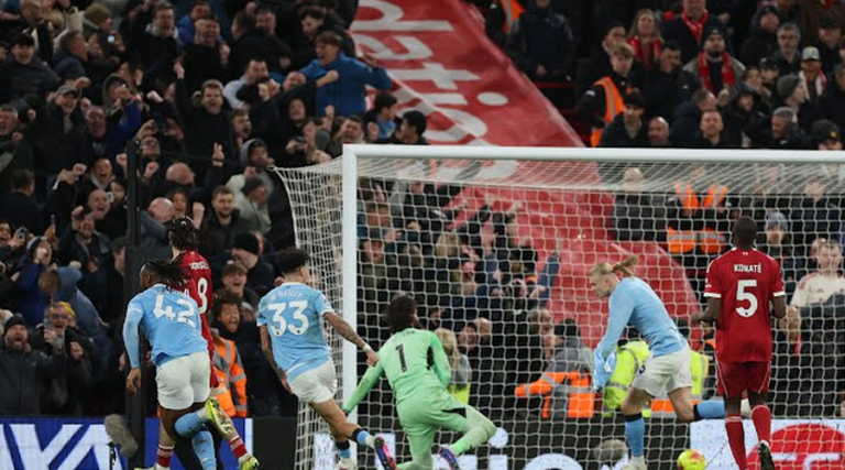 इन्जुरी समयमा हालान्डको पेनाल्टी गोल, लिभरपुलमाथि सिटीको जित