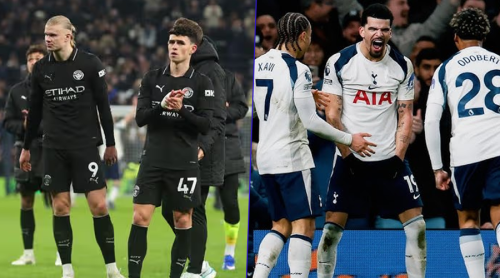 दुई गोलको अग्रता जोगाउन नसक्दा सिटी टोटनहमसँग बराबरीमा रोकियो