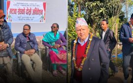 चुनावी प्रचारको केन्द्रमा थारू गाउँ, ‘मटावा’ फकाउँदै उम्मेदवार