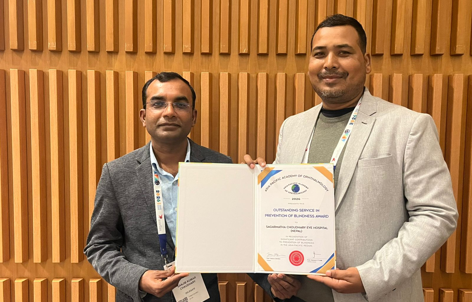 हङकङमा आयोजित कार्यक्रममा ३ नेपाली चिकित्सक र एक अस्पताल पुरस्कृत