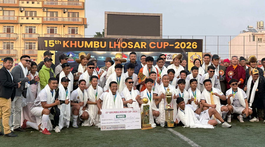 १५औं खुम्बु ल्होसार कप फुटबलमा आयोजक महेन्द्र ज्योति च्याम्पियन, प्रीति सम्मानित