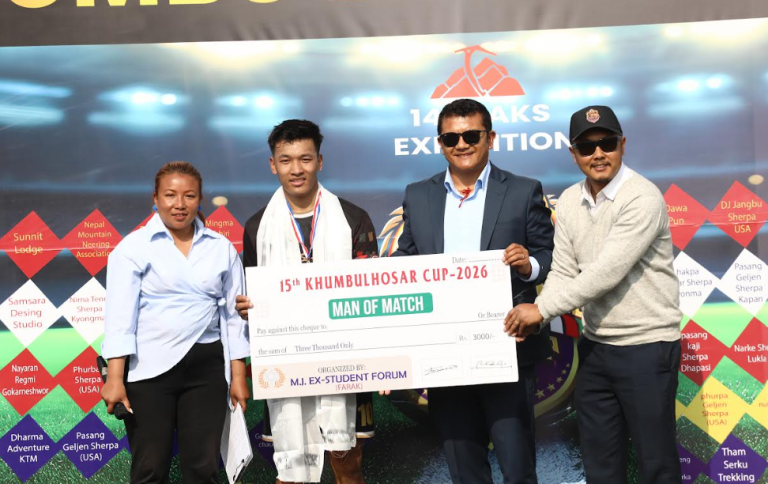 नाम्चे युथ क्लब खुम्बु ल्होसार कपको सेमिफाइनलमा