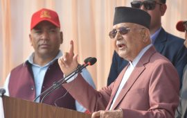 ओलीको दाबी- नेशनल युथ फोर्स नबन्दा देशका संरचना जले, अब जल्दैन