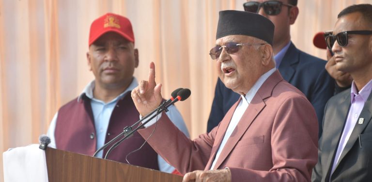 ओलीको दाबी- नेशनल युथ फोर्स नबन्दा देशका संरचना जले, अब जल्दैन