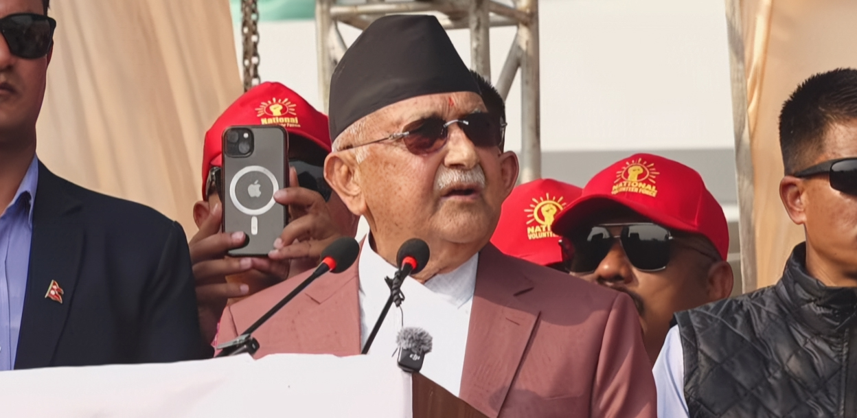 ओलीको दाबी- नेशनल युथ फोर्स नबन्दा देशका संरचना जले, अब जल्दैन