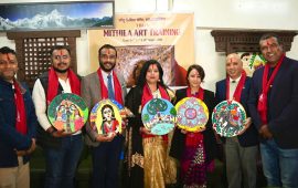 काठमाडौंमा मिथिला चित्रकला तालिम सम्पन्न