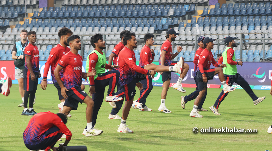 इटलीसँगको खेलअघि वाङ्खेडेमा नेपाली टोलीको अभ्यास (तस्वीरहरू)