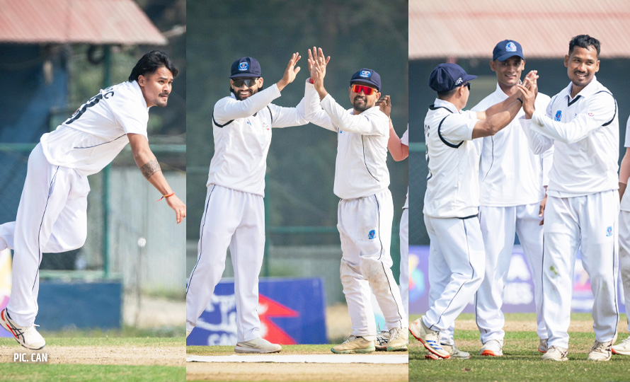 बलिङमा करण र ललित तथा ब्याटिङमा भुर्तेल चम्किँदा बागमतीविरुद्ध पुलिस अग्रतामा