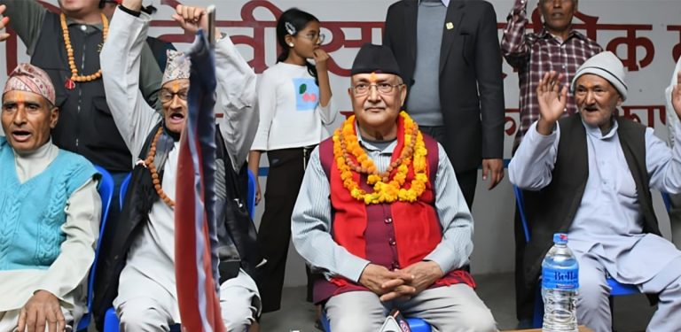 ‘समृद्ध नेपाल, सुखी नेपाली’ वेदले भनेको कुरा हाे : ओली