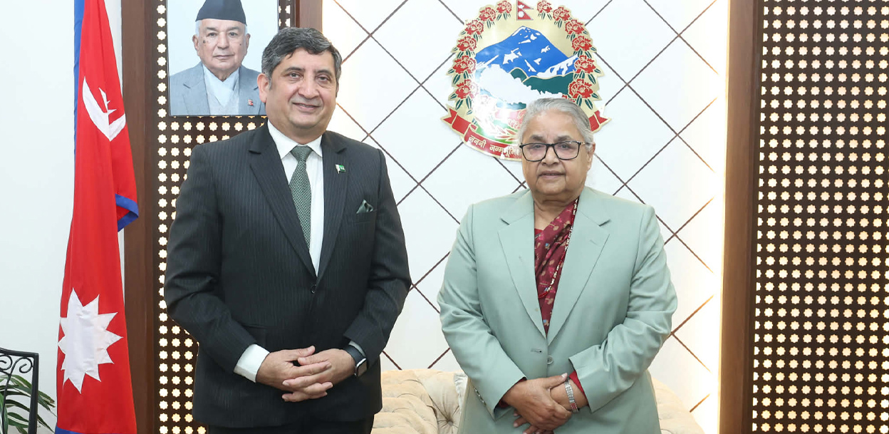 प्रधानमन्त्री कार्कीसँग पाकिस्तानी राजदूतको शिष्टाचार भेट