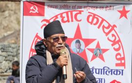 रुकुमको समग्र विकासका लागि उम्मेदवार बनेर आएँ : प्रचण्ड