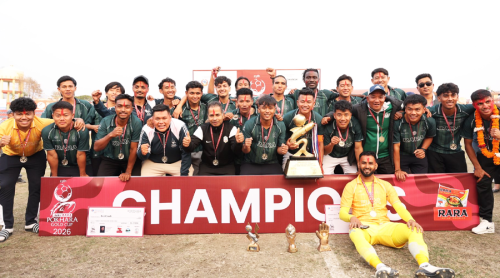 आयोजक सहाराले १२ वर्षपछि जित्यो आहारारा पोखरा गोल्डकपको उपाधि