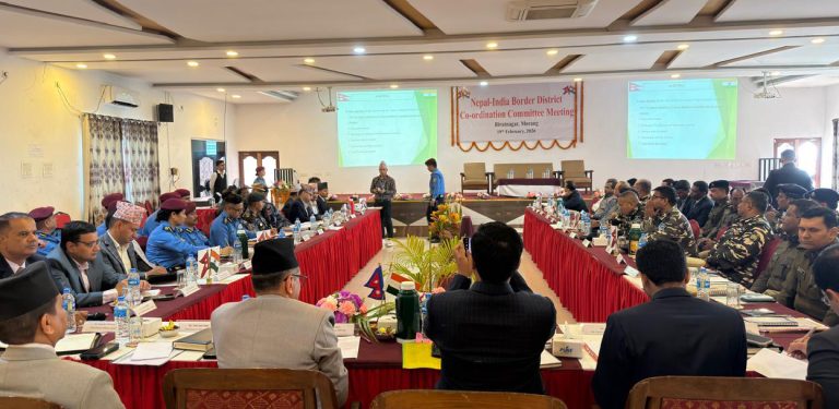 विराटनगरमा सुरक्षा बैठक : चुनावको बेला ७२ घण्टा नाका बन्द