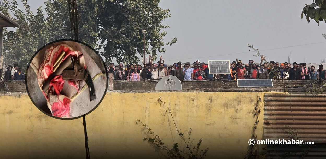 सिरहा कारागारका कैदीको हातमा कसले पुर्‍यायो पेस्तोल र गोली ?