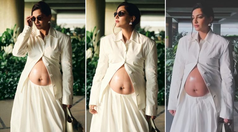 बेबी बम्बको तस्वीर सार्वजनिक गर्दै सोनम लेख्छिन, ‘वर्किङ मदर’