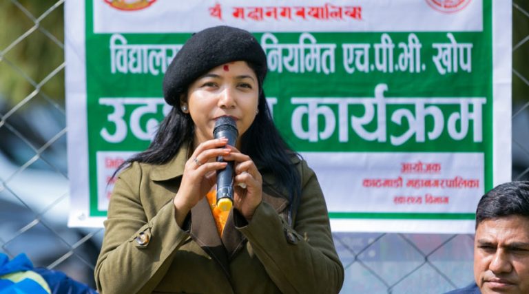 एचपीभी खोप व्यवस्थित रुपमा अघि बढाउन डंगोलको आग्रह