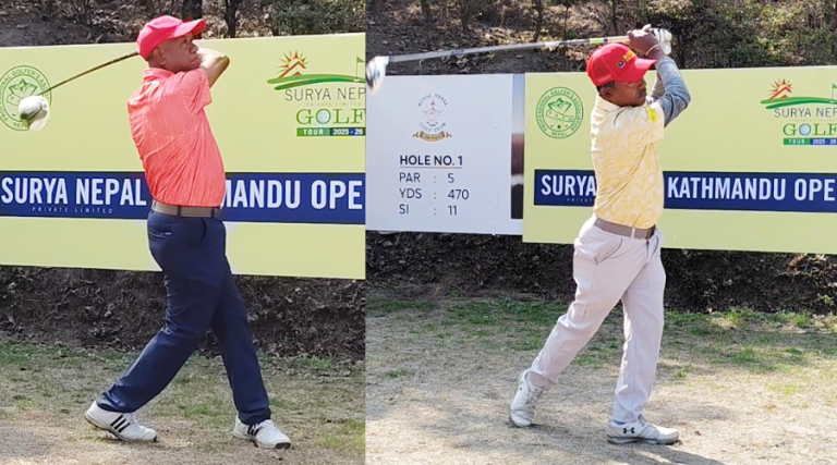 सूर्य नेपाल काठमाडौं ओपन सुरु, पहिलो दिन रामे र रवि शीर्षस्थानमा